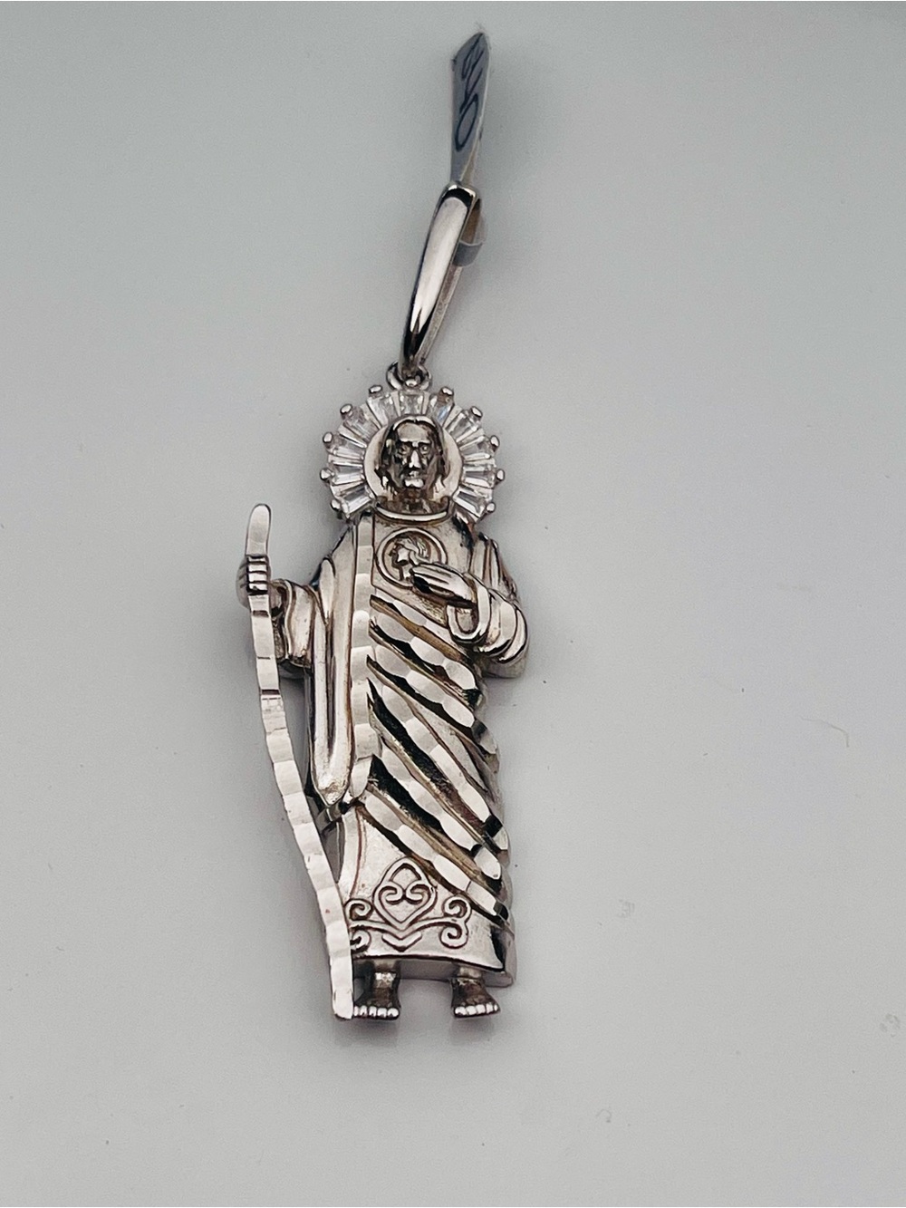 San Judas Sterling silver pendant